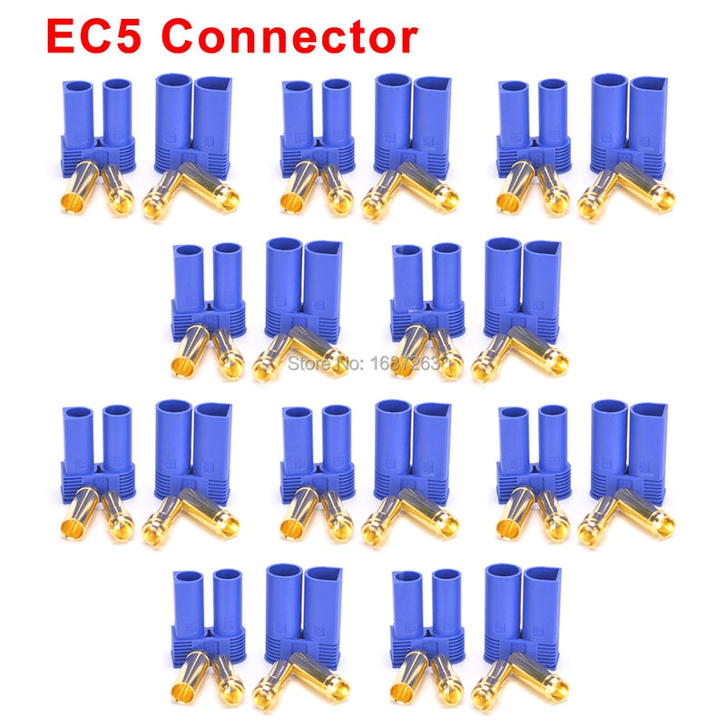 5/ 10 Pairs XT30 XT30U XT60 XT60H XT90 EC2 EC3 EC5 T Plug Battery Connector Set Male Female Gold Plated Banana Plug for RC Parts