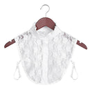 Fashion White Black Lace Fake Collar Blouse Vintage Detachable Shirt False Collar Lapel Blouse Top Women Clothes Accessories