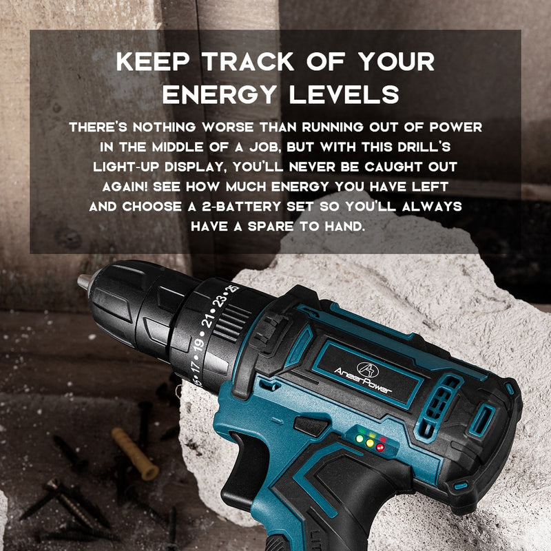 New Style 21V 16.8V 12V Electric Cordless Screwdriver 3 Functions Wireless Impact Drill Mini Lithium Battery Charging Hand Drill