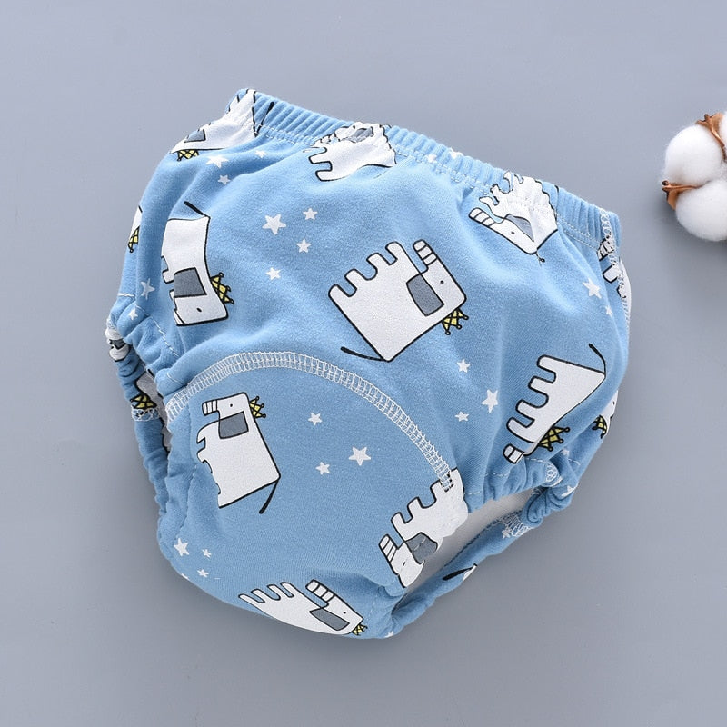 Hot 6 Layer Waterproof Reusable Cotton Baby Training Pants Infant Short Underwear Cloth Baby Diaper Nappies Panties for Children