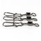 30pcs/lot Fishing Connector Swivels Interlock Pin Snap Rolling Swivel Stainless Steel Snap Fishhook Lure Fishing Accessories