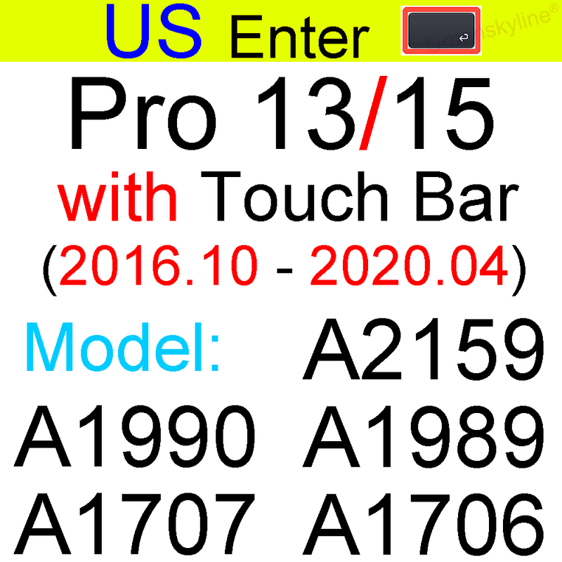 Keyboard Cover for Macbook Air 13 M2 Pro 13 M1 14 Max 15 16 Bar ID 17 Retina 11 Silicone Protector Skin Case A2337 A2442 A2681
