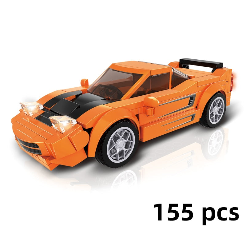 Racing Car City Speed Champions Sports Model Building Blocks DIY Bricks Kids Toy Classic Rally Super Racers Vehicle f1 technique