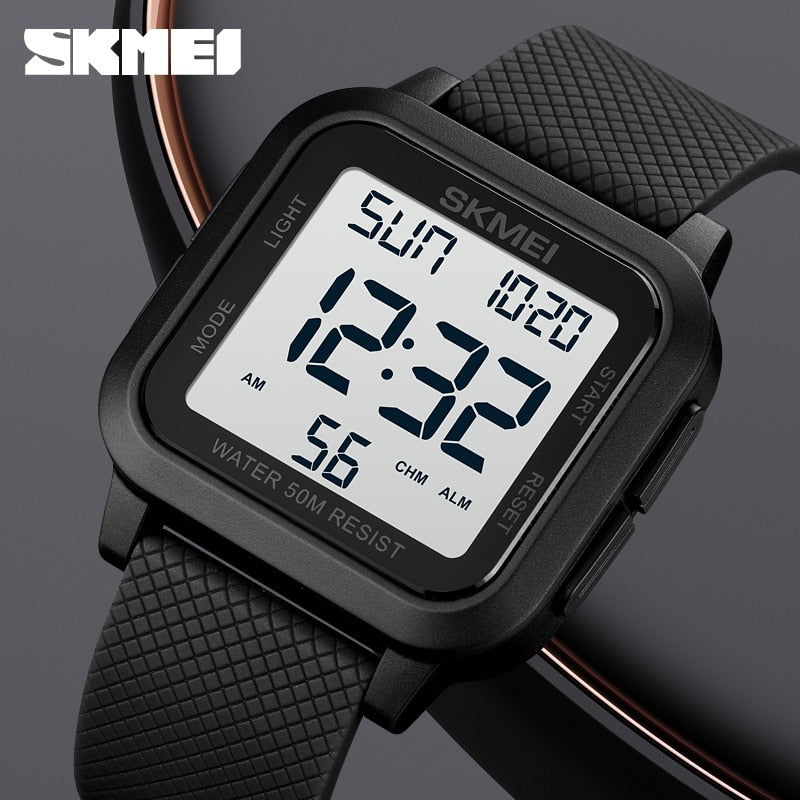 SKMEI Brand Sport Digital Watch Fashion LED Men&