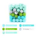 12mm 20pcs Silicone Baby Beads Round Teether Teething Beads DIY Pacifier Chain Necklace Pendant Toys BPA Free Baby Accessories