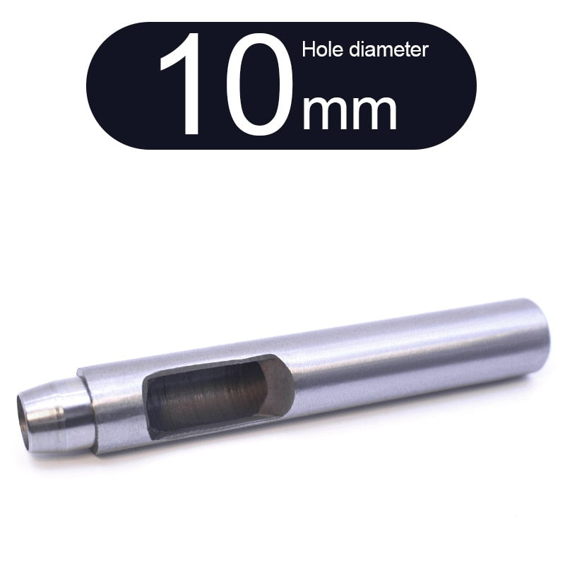 Round Punch Hollow Punch Steel Chisel Leather Puncher Cutting Tool for Belts, Metal Gaskets, Leather, Canvas (0.5mm To 60mm)