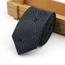 61 Colors Jacquard Striped Plaid Paisley Necktie 6cm Polyester Male Narrow Tie Skinny Tuxedo Suit Shirt Gift For Men Accessory