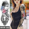 sexy fake tattoo for woman waterproof temporary tattoos large leg thigh body tattoo stickers peony lotus flowers fish dragon