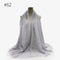 180X95CM Women Classic Muslim Crinkle Hijab Scarf Soft Cotton Head Scarves Turban Shawls Wraps Islamic Headband Femme Musulman