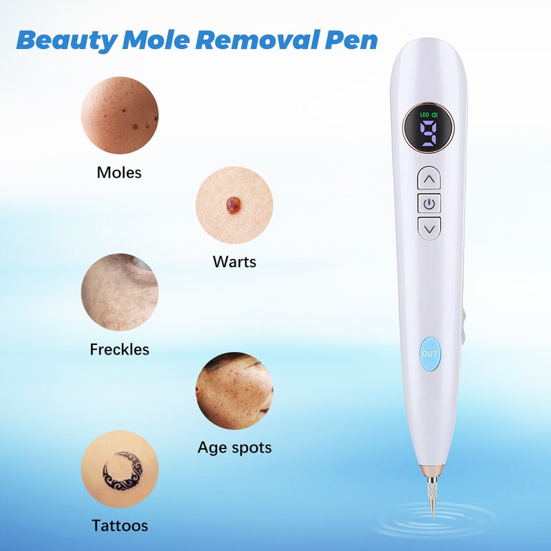 Skin Tag Remover Wart Berrugas Eliminator Lcd Plasma Pen Papillomas Electric Laser Removal Freckle Dark Spot Mole Cauterizer Kit