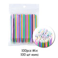 100PCS/Bag Eyelash Brushes Disposable Cotton Swab Micro Individual Eyelashes Microbrush Lash Removing Lash Extension Accessories