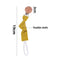 2021New Baby Pacifier Clip Newborn Linen Cotton Animal Wooden Pacifier Chain Nipple Soother Dummy Eco-friendly Material Holder