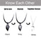 2Pcs/Lot Magnetic Couple Necklace Friendship Heart Pendant Distance Faceted Charm Necklace Women Valentine&