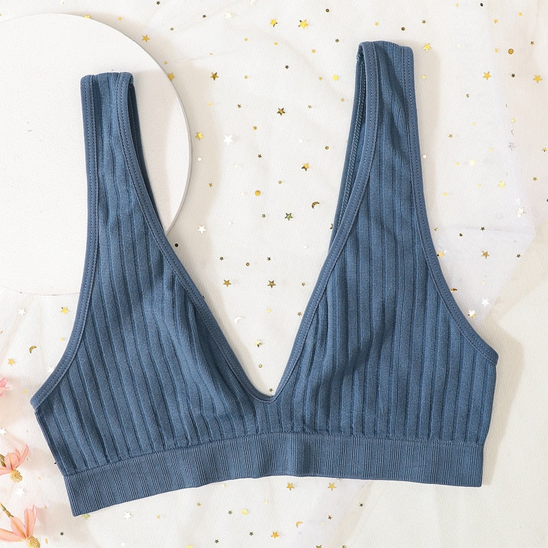 Seamless Bra Sports Bras For Women Plunge Bra Top Female Brassiere Deep V Sexy Women Underwear Backless Bralette Lingerie