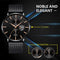reloj hombre 2022 Mens Fashion Ultra-thin Watches Men Business Casual Stainless Steel Mesh Belt Quartz Watch relogio masculino