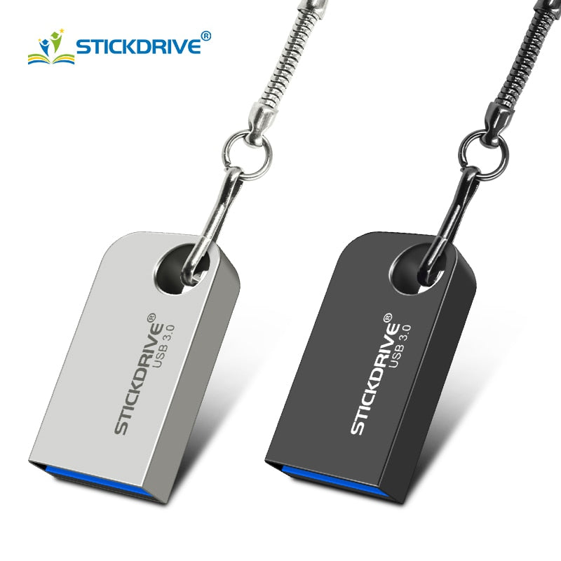 Top quality 3.0 usb flash drive pen drive 16GB 32GB 64GB waterproof Metal Key pendrive Card Memory Stick Drives u disk with gift