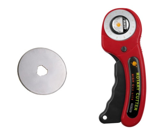 45mm Leather craft Rotary Cutter Leather Cutting Tool Leather Craft Fabric Circular Blade Knife DIY Patchwork Sewing Quilting
