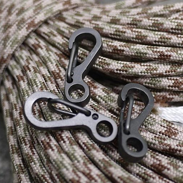 12pcs Carabiner mini key hanger hanging Quickdraw keychain keyring camping clasp hook backpack snap clip buckle Padlock