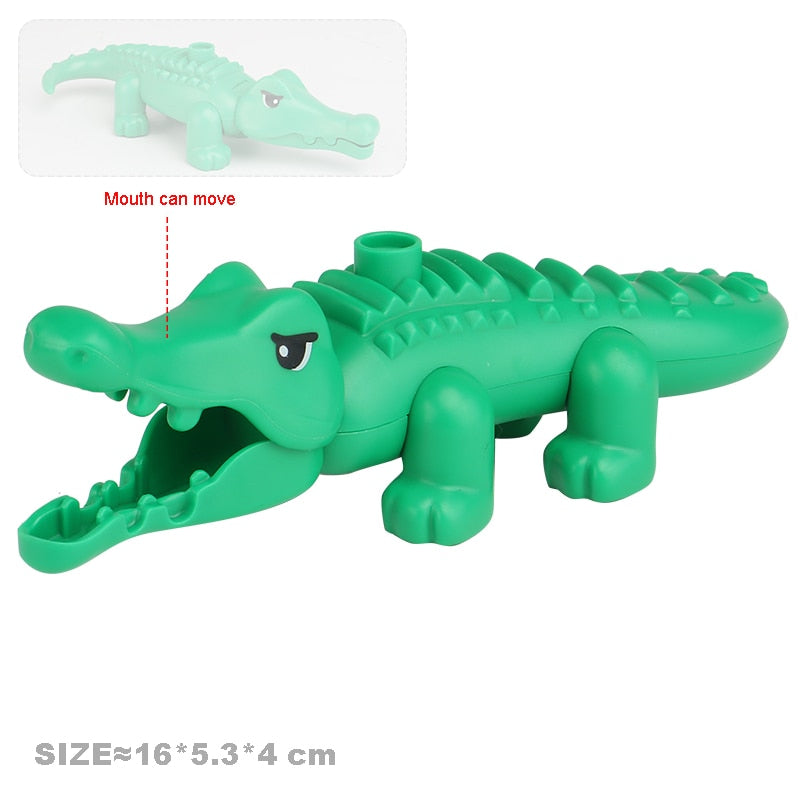 Multiple Styles Big Size Building Blocks Animals Accessories Figures Farm Zoo DIY Bricks Education Assemble Toys For Children