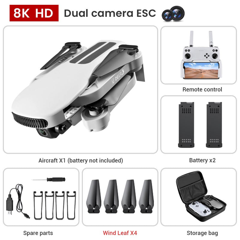 2021 New LU3 Gps Drone 8K Hd Dual Camera Profesional Helicopter Fpv Eders Foldable Rc Quadcopter 5G Wifi Brushless Motor Drones