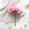 60PCS Artificial Flowers Mini Bouquet Stamen Wedding Party Christmas Decorations for Home DIY Handmade Wreaths Craft Fake Plants