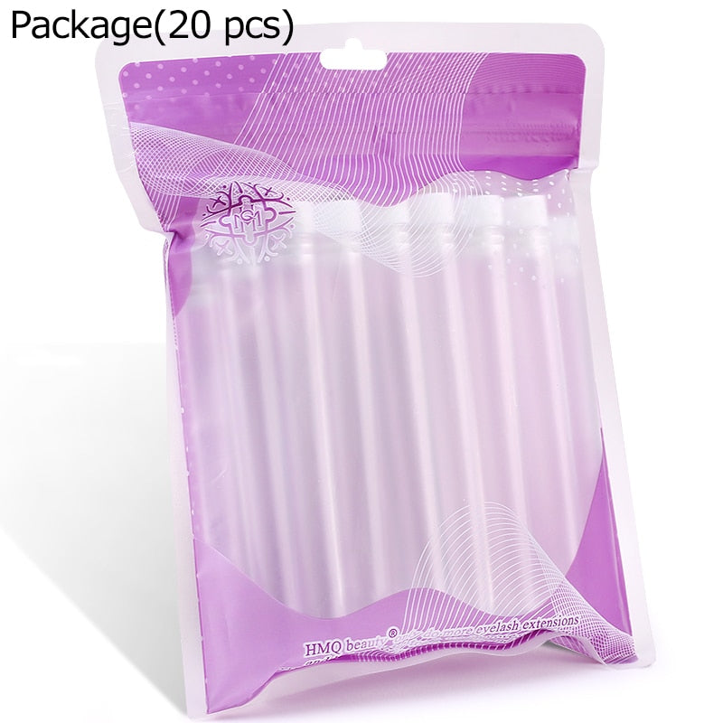 20pc Reusable Eyebrow Brush Tube Leopard Serpentine Diamond Flask Mascara Wand Dust-proof Eyelash Extension Supplies Makeup Tool