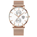 reloj hombre 2022 Mens Fashion Ultra-thin Watches Men Business Casual Stainless Steel Mesh Belt Quartz Watch relogio masculino