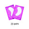 20/50/100 Pairs Patches for Building Hydrogel EyePads Eyelash Extension Paper Stickers Lint Free Under Eye Pads Makeup Supplies