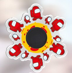 Z30 Fidget Hand Spinner Gyro anime Anti Stress Cartoons Animal Animation Running Comic Pattern Rotating Fingertip Spinning Toys