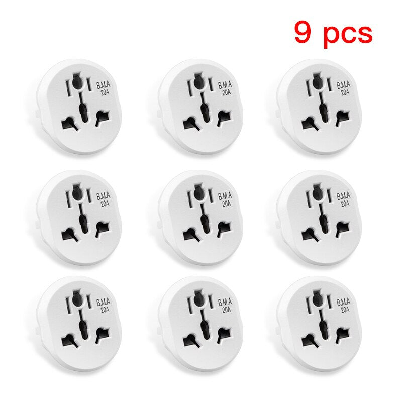Herepow Universal Plug Converter FR AU US UK To EU Travel Adapter High Quality Home Plug Adapter 16A 250V Wall Electric Socket