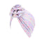 Pastoral Floral Print Turban Women National Wind Muslim Hat Bandana Chemotherapy Hat Sleep Caps Beanies Headwrap Fashion Casual