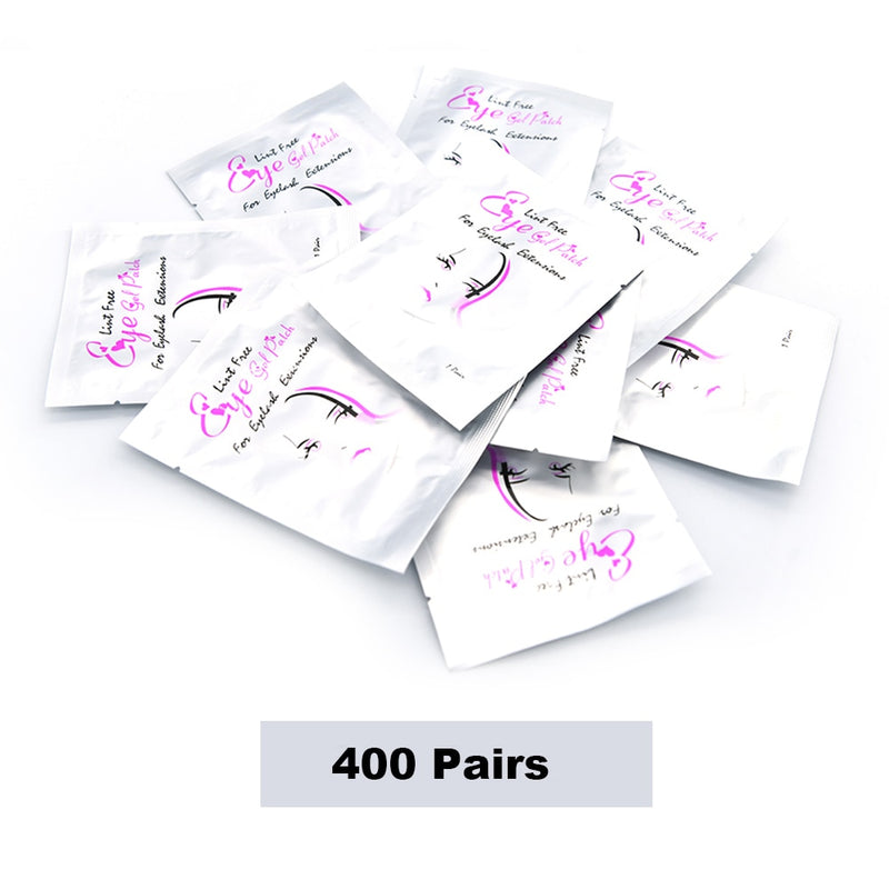 200/400Pairs Hydrogel Patches Eyelash Extension Patch Eyelashes Patch Lash Extension Supplies Under Eye Patches Eye Pads Patch