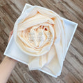 Wome&#39;s Scarves Malaysian Muslim Hijabs Wraps Pearl Chiffon Plain Solid Color Arab Modest Headscarf Rectangle Long Shawl 175x70cm