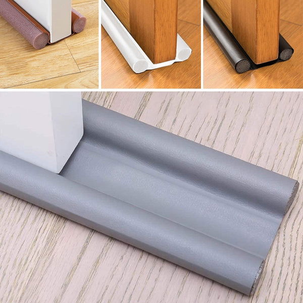 Waterproof Seal Strip Draught Excluder Stopper Door Bottom Guard Double 92/93/95/96*10cm Silicone Rubber Dustproof Soundproof