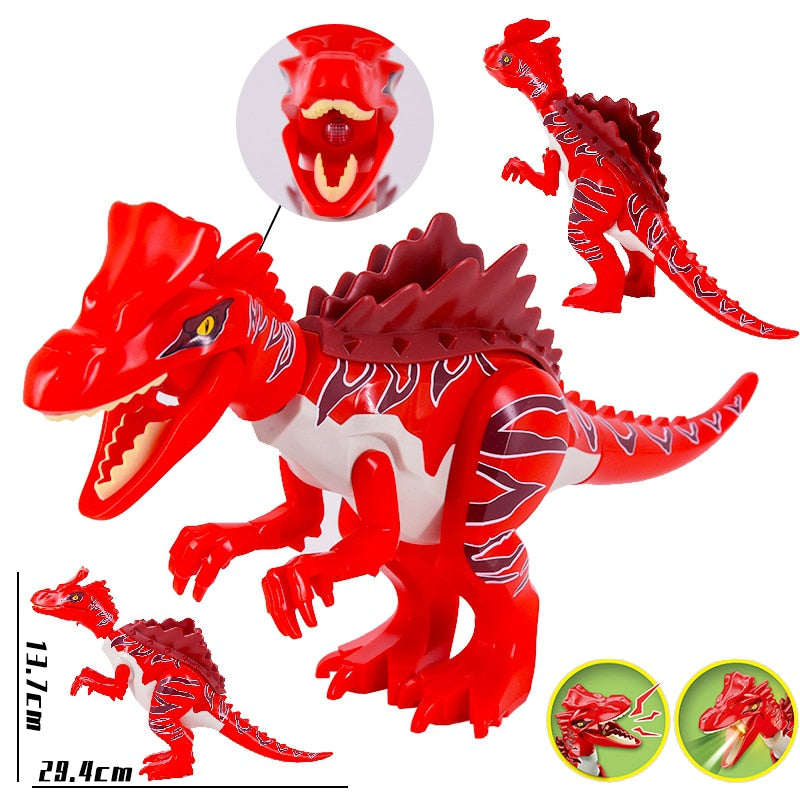 Jurassic World 2 Brutal Raptor Building Blocks Dinosaur Bricks Tyrannosaurus Indominus I-Rex Assemble Dino Kids Toys