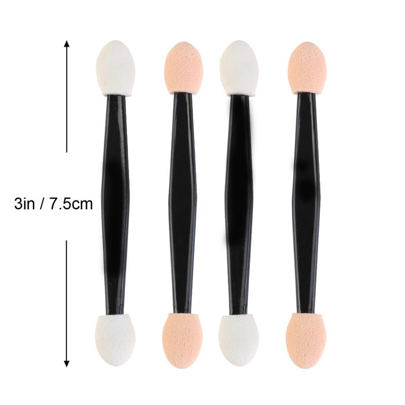 Hot Disposable 30/50/100PC Eye shadow Brush Makeup Dual Sided Sponge Nylon Set Eye Shadow Brushes For Cosmetic Applicator Makeup