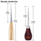 LMDZ Wooden Handle Awls DIY Leather Tent Sewing Awl Shoes Repair Tool Hand Stitcher Leather craft Awl Punch Hole Leather Tools
