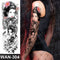 sexy fake tattoo for woman waterproof temporary tattoos large leg thigh body tattoo stickers peony lotus flowers fish dragon