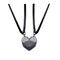 2Pcs/Lot Magnetic Couple Necklace Friendship Heart Pendant Distance Faceted Charm Necklace Women Valentine&