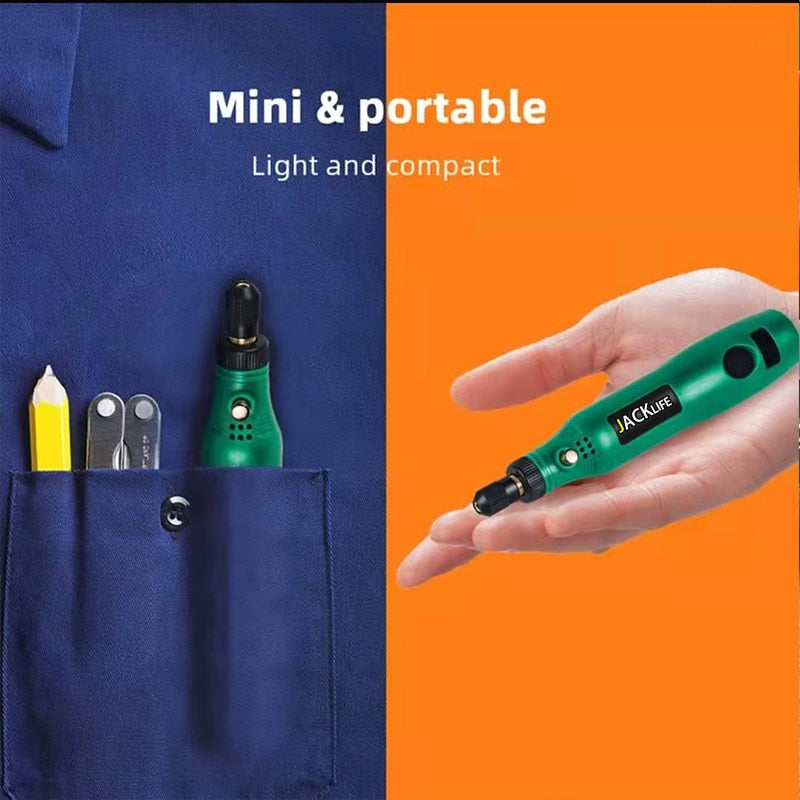 USB Cordless Rotary Tool Kit Woodworking Engraving Pen DIY For Jewelry Metal Glass Mini Wireless Drill