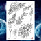 Girls Bracelet Chains Rose Tattoo Stickers Butterfly Body Arm Totem Tattoos Temporary Women Wrist Sexy Black Fake Tatoos