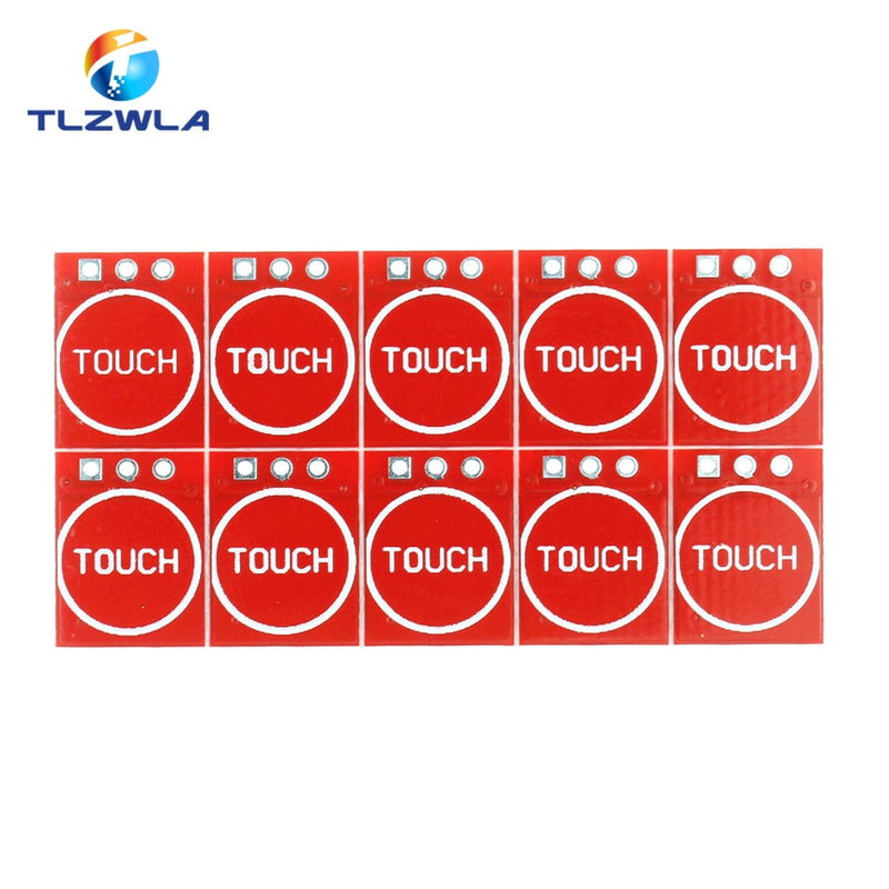 10PCS/LOT NEW TTP223 Touch Button Module Capacitor Type Single Channel Self Locking Touch Switch Sensor