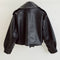 FTLZZ New Spring Women Faux Leather Jacket Biker Red White Coat Turndown Collar PU Motorcycle Jackets Loose Streetwear Outerwear