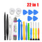 22 in 1 Mobile Phone Repair Tools Opening Screwdriver Set for iPhone iPad Laptop Computer Disassemble Hand Tool Kit Opening Tool