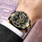 LIGE Watches Mens Top Brand Luxury Clock Casual Stainless Steel 24Hour Moon Phase Men Watch Sport Waterproof Quartz Chronograph