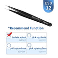 NAGARAKU Eyelash Extension Tweezers False Eyelashes Makeup Stainless Steel Professional Tweezer 3D Accurate Pincet