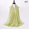 Muslim Bubble Chiffon Hijab Scarf Women Solid Color Soft Long Shawls and Wraps Georgette Head Scarves Ladies Hijabs