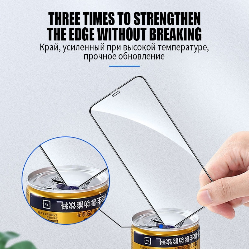 9D Full Protection Glass For Apple iPhone 12 mini 11 Pro Max X XS XR Screen Protector Film For iphone 7 8 6 6S Plus 5S SE Glass