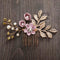 MOLANS Luxury Hairpin For Women Hair Combs Headdress Prom Bridal Wedding Crown Elegant Hair Accessories Gold Leaves Headwear 1PC