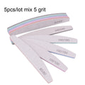 3/5/10Pcs Professional Nail File Sandpaper Strong Thick Nail Files Buffer For Manicure Sanding Half Moon Lime Nail Tools 100/180